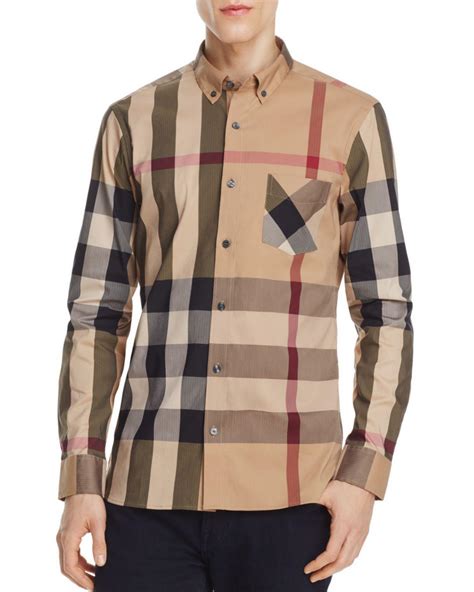 burberry clasdico|Men's Burberry Designer Casual Button.